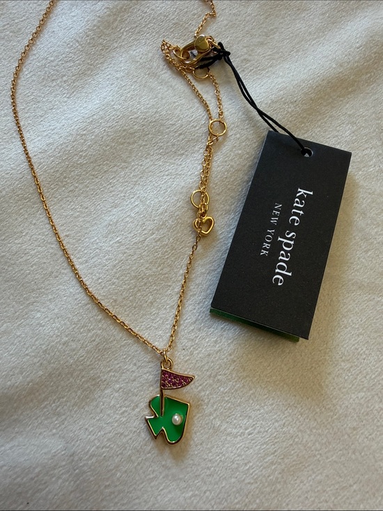 kate spade Jewelry - Kate Spade hole in one golf necklace